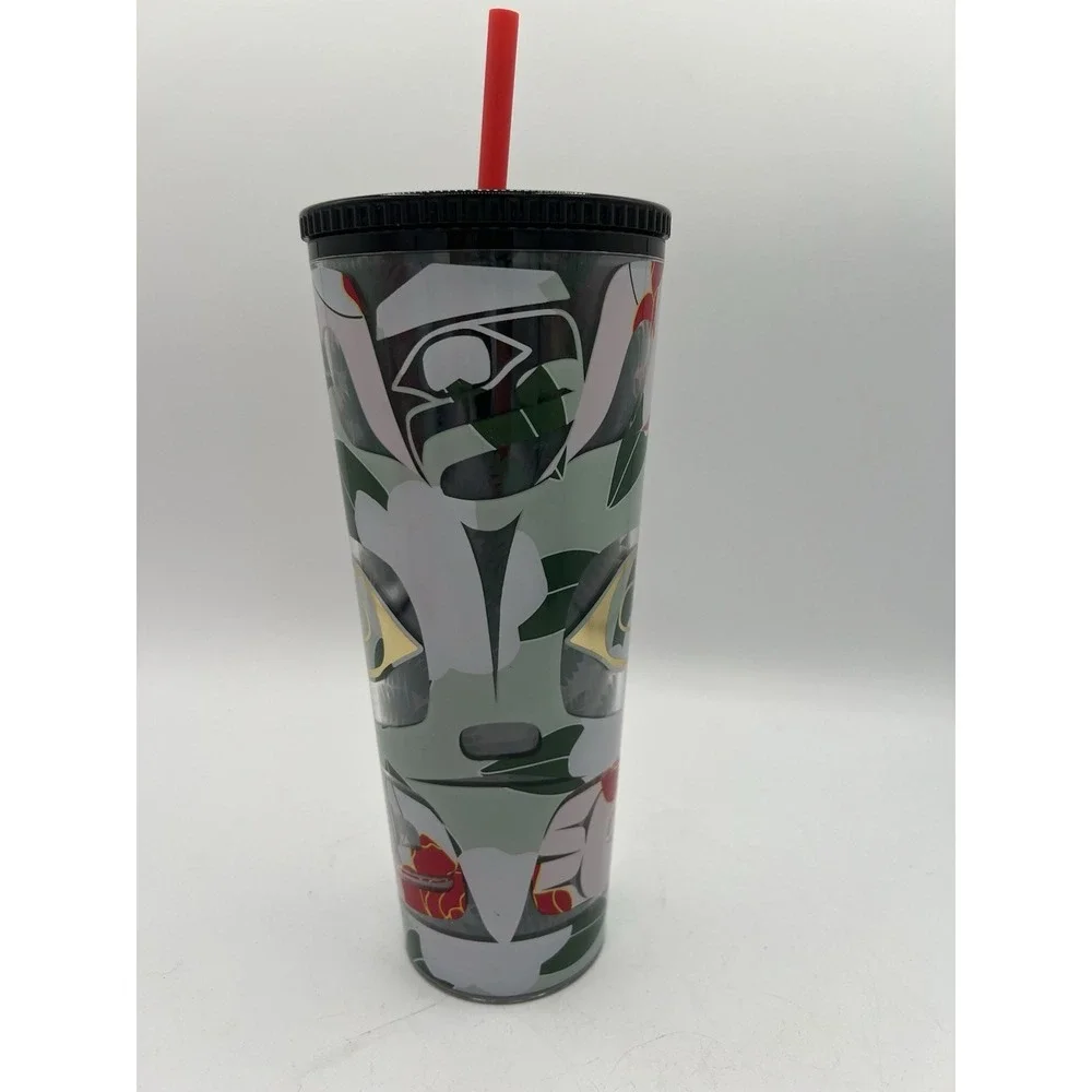 🌸 Starbucks 24 oz Floral Design Plastic Tumbler With Straw - Limited Edition 🌸